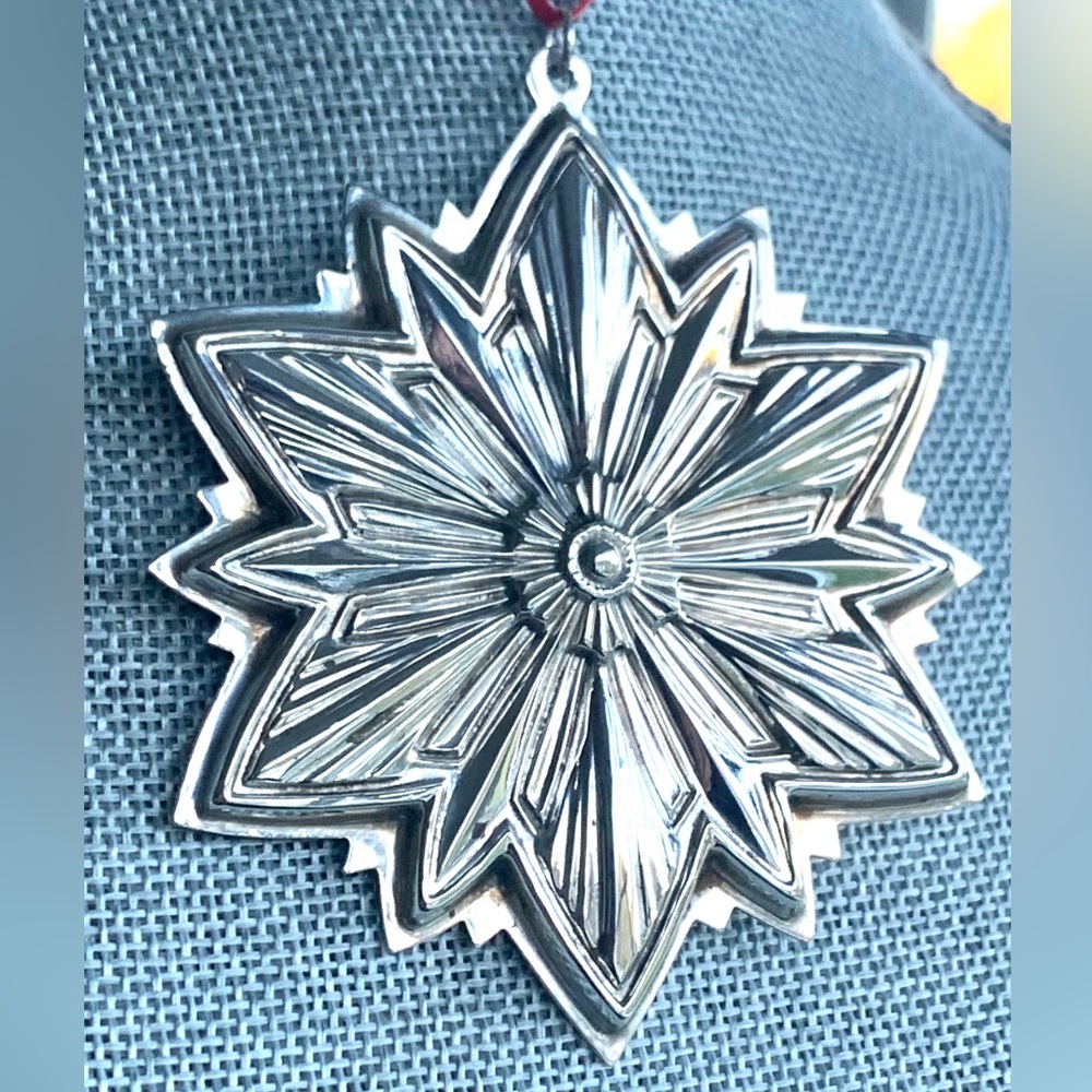 Vintage Gorham Sterling Silver Snowflake Ornament 1993 Collectible